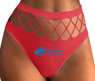 Wanna Make A Movie - Red Fishnet Thong