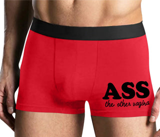 Ass The Other Vagina - Mens Red Boxer Brief
