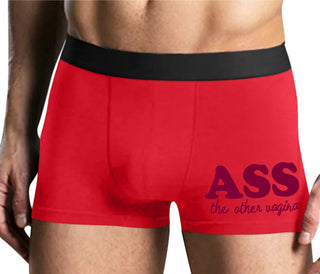 Ass The Other Vagina - Mens Red Boxer Brief