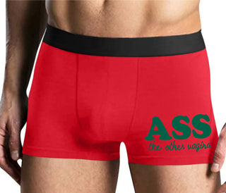 Ass The Other Vagina - Mens Red Boxer Brief
