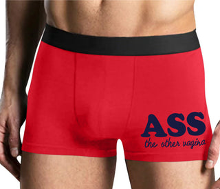 Ass The Other Vagina - Mens Red Boxer Brief