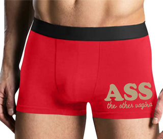 Ass The Other Vagina - Mens Red Boxer Brief