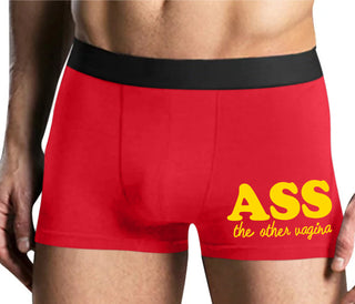 Ass The Other Vagina - Mens Red Boxer Brief