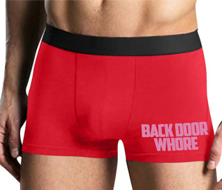 Back Door Whore - Mens Red Boxer Brief