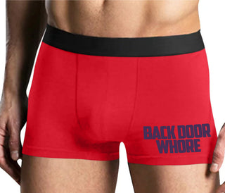 Back Door Whore - Mens Red Boxer Brief