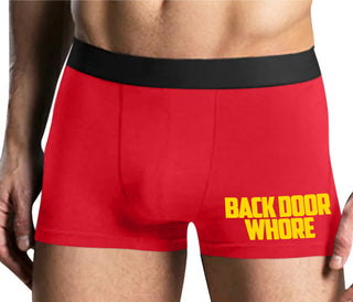 Back Door Whore - Mens Red Boxer Brief