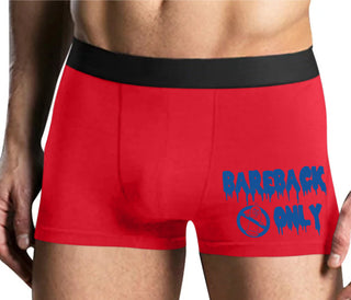Bareback Only - Mens Red Boxer Brief