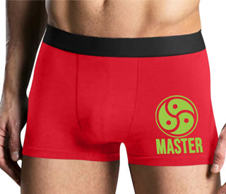 Master with BDSM Logo - Mens Red Boxer Brief