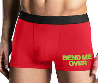 Bend Me Over - Mens Red Boxer Brief