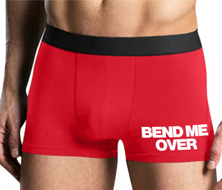 Bend Me Over - Mens Red Boxer Brief
