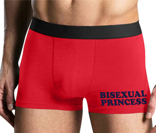 Bisexual Princess - Mens Red Boxer Brief