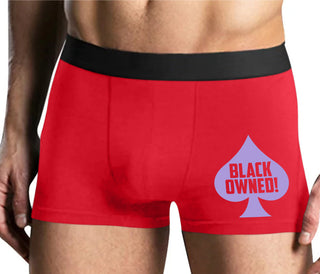 Black Owned - Queen of Spades - Mens Red Boxer Brief