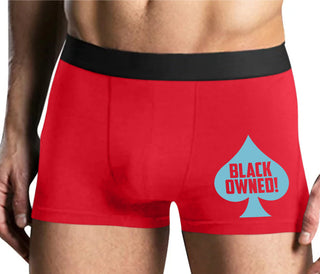 Black Owned - Queen of Spades - Mens Red Boxer Brief