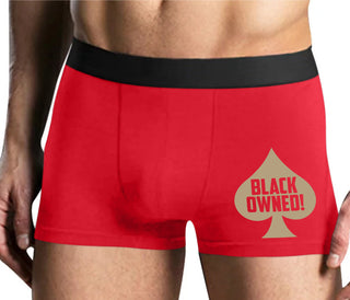 Black Owned - Queen of Spades - Mens Red Boxer Brief