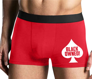 Black Owned - Queen of Spades - Mens Red Boxer Brief