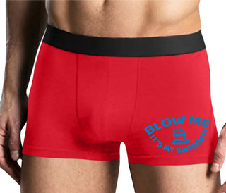 Blow Me Its My Birthday - Mens Red Boxer Brief