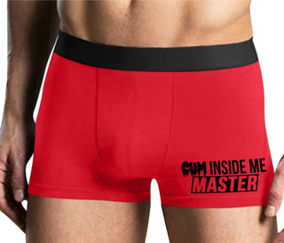 Cum Inside Me Master - Mens Red Boxer Brief