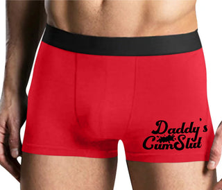 Daddy's Cumslut - Mens Red Boxer Brief