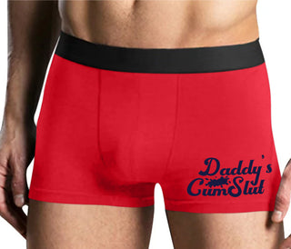 Daddy's Cumslut - Mens Red Boxer Brief