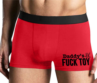Daddy's Little Fuck Toy - Mens Red Boxer Brief