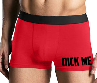 Dick Me - Mens Red Boxer Brief