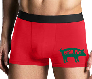 Fuck Pig - Mens Red Boxer Brief