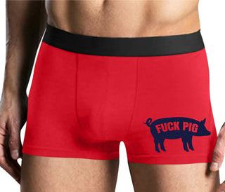 Fuck Pig - Mens Red Boxer Brief