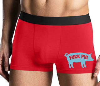 Fuck Pig - Mens Red Boxer Brief