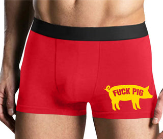 Fuck Pig - Mens Red Boxer Brief