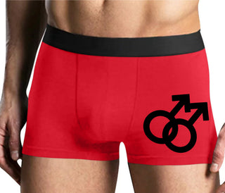 Gay Sign - Mens Red Boxer Brief