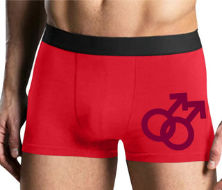 Gay Sign - Mens Red Boxer Brief