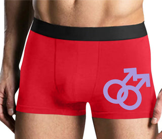 Gay Sign - Mens Red Boxer Brief