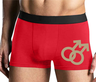 Gay Sign - Mens Red Boxer Brief