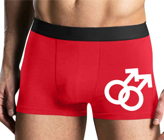 Gay Sign - Mens Red Boxer Brief