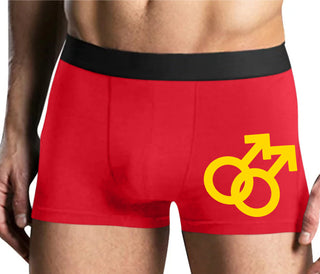Gay Sign - Mens Red Boxer Brief