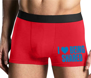 I Love Being Shared - Mens Red Boxer Brief