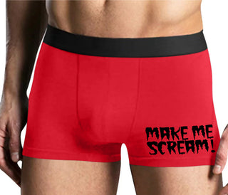 Make Me Scream - Mens Red Boxer Brief