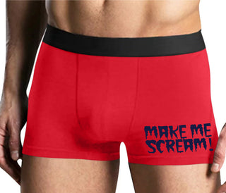 Make Me Scream - Mens Red Boxer Brief