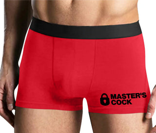 Master's Cock - Mens Red Boxer Brief
