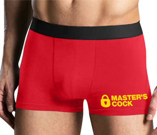 Master's Cock - Mens Red Boxer Brief