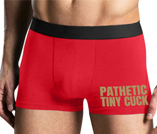 Pathetic Tiny Cuck - Mens Red Boxer Brief