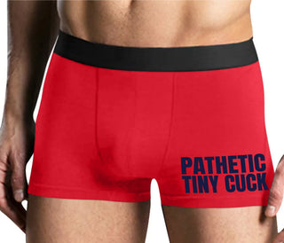 Pathetic Tiny Cuck - Mens Red Boxer Brief