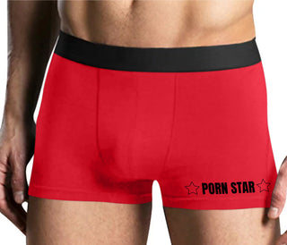 Porn Star - Mens Red Boxer Brief