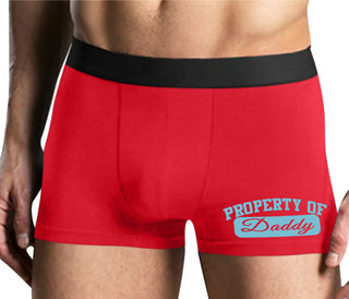 Property Of Daddy - Athletic Look - Mens Red Boxer Brief