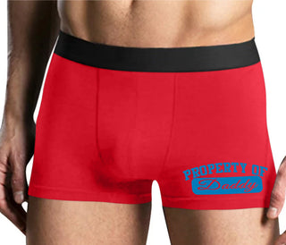 Property Of Daddy - Athletic Look - Mens Red Boxer Brief