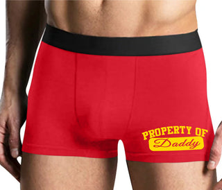 Property Of Daddy - Athletic Look - Mens Red Boxer Brief