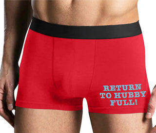 Return to Hubby Full - Mens Red Boxer Brief