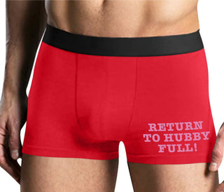 Return to Hubby Full - Mens Red Boxer Brief