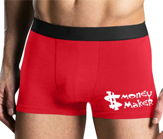 Money Maker - Mens Red Boxer Brief