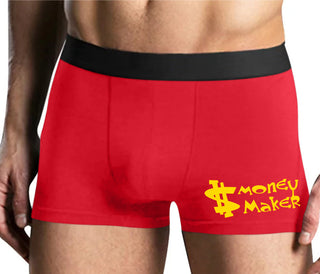 Money Maker - Mens Red Boxer Brief